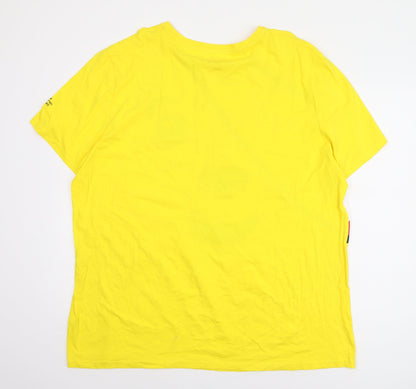 George Men’s Yellow 3XL Graphic Print T-Shirt