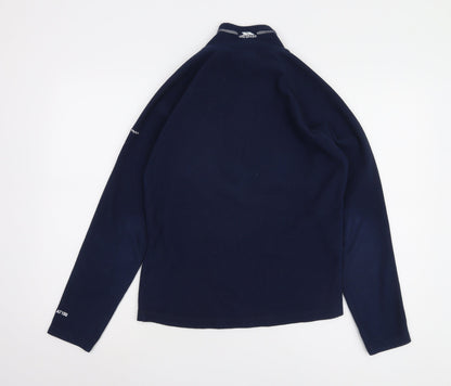 Trespass Women's Blue Mock Neck Fleece Sweatshirt M
