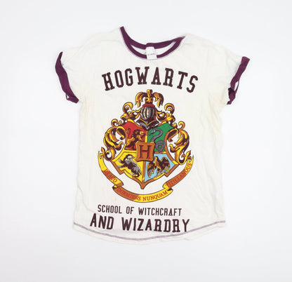 Pyjamas.com Women's White Hogwarts Nightshirt 14-16