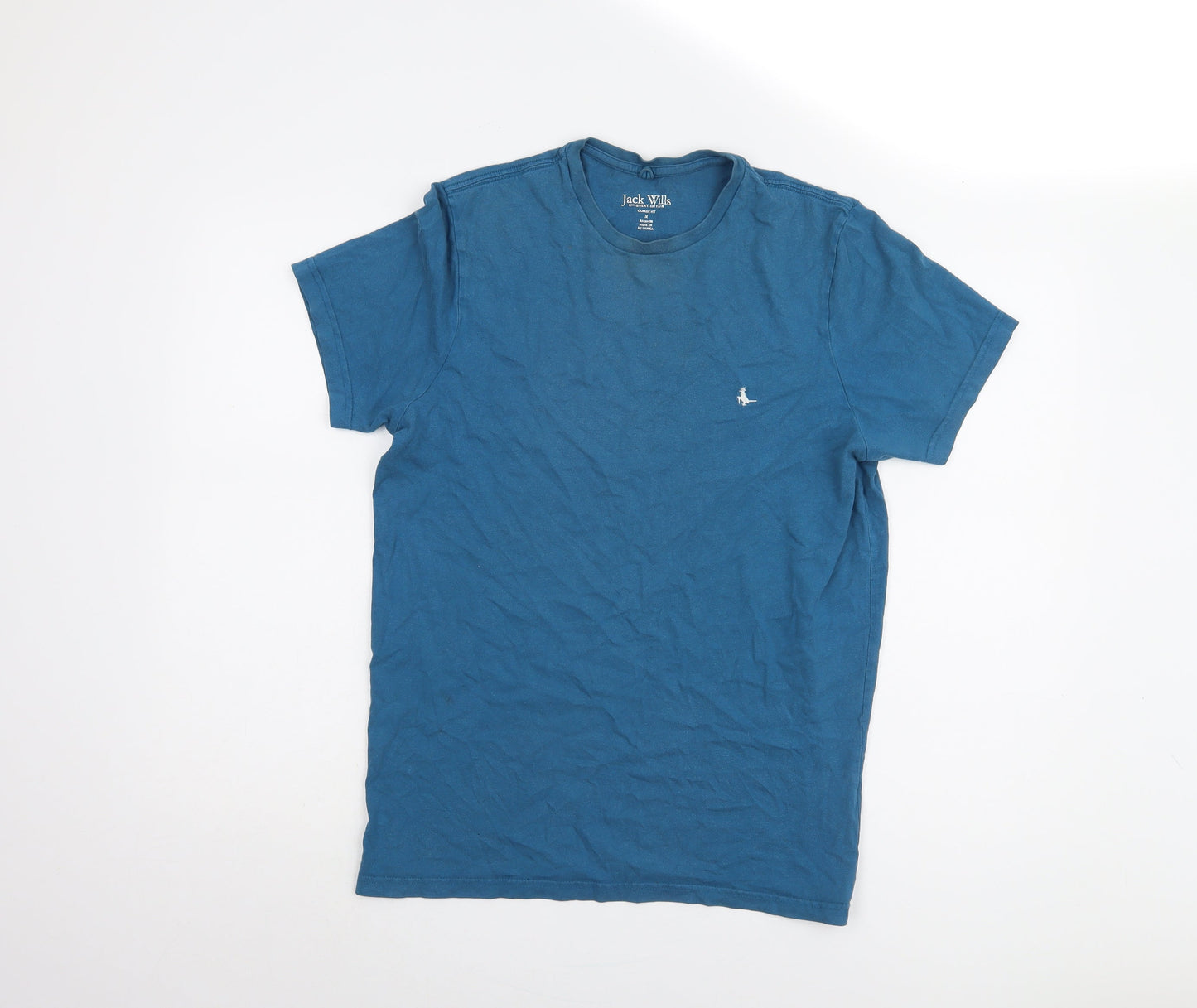 Jack Wills Blue Cotton T-Shirt Medium Classic Fit