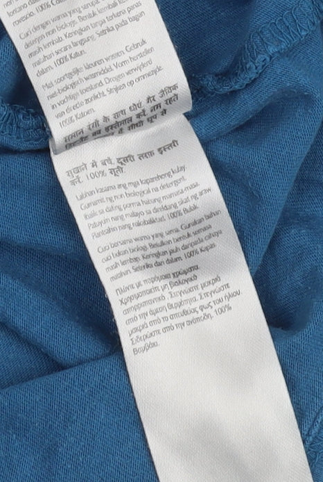 Jack Wills Blue Cotton T-Shirt Medium Classic Fit