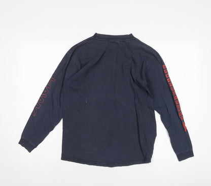 Hawk Boys Blue Sweatshirt L Long Sleeve Graphic