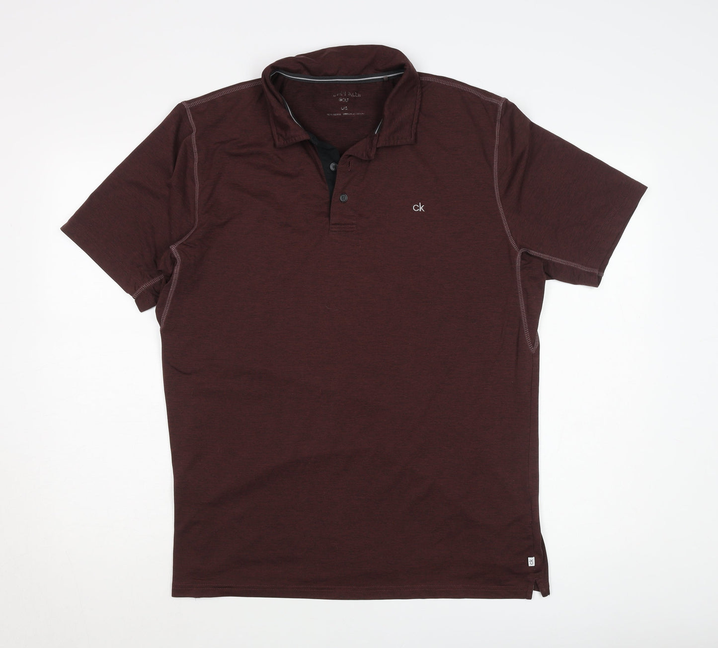 Calvin Klein Men's Brown Polo Shirt L Golf Style