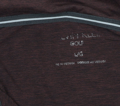 Calvin Klein Men's Brown Polo Shirt L Golf Style