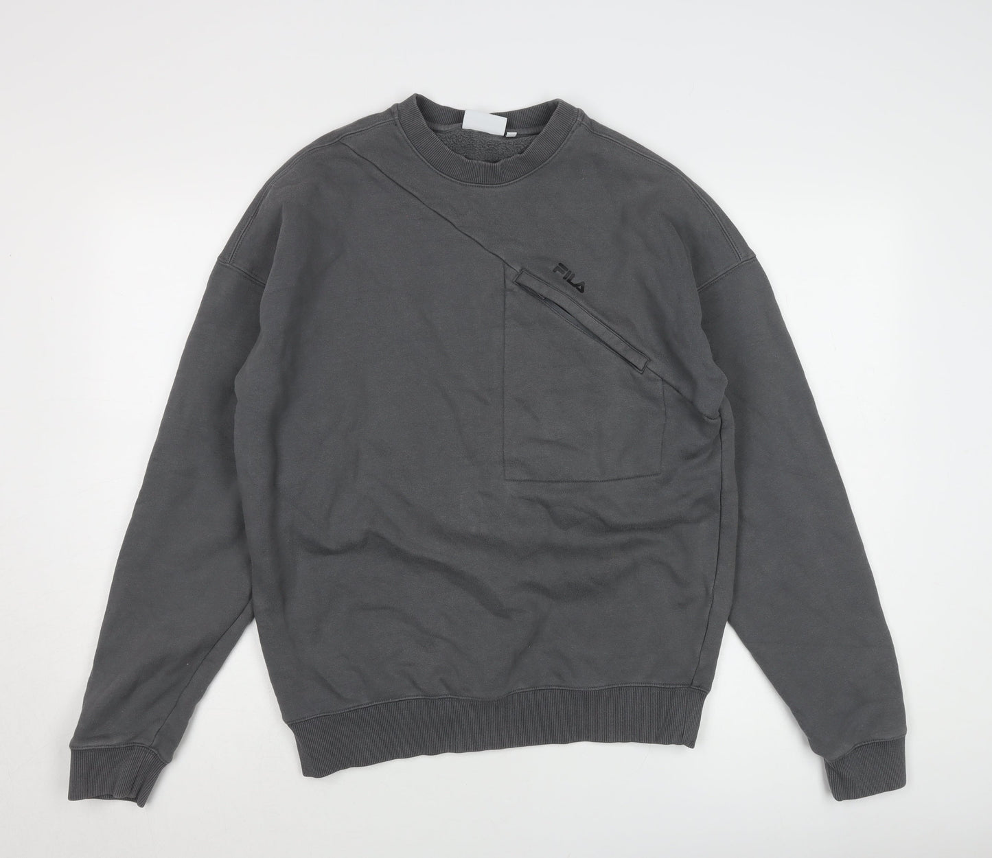 Mens UK Size S FILA Grey Pullover Sweatshirt