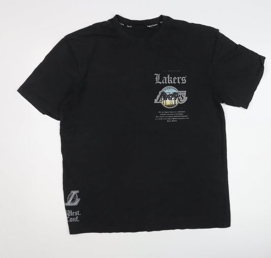 Primark Men’s Black NBA Lakers T-Shirt Size M
