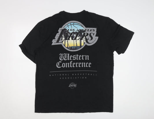 Primark Men’s Black NBA Lakers T-Shirt Size M