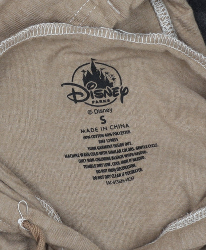 Womens UK Size S Disney Brown Pullover Hoodie
