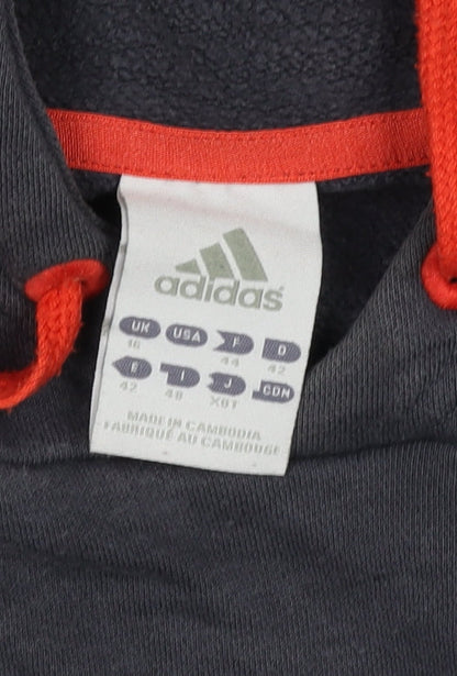 Adidas Black Hoodie Unisex Adult Size 16 Logo Hooded