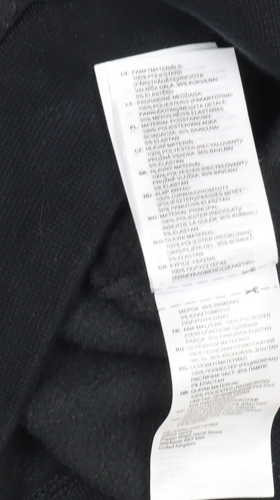 adidas Men's Black Hoodie L Pullover Fleece Logo