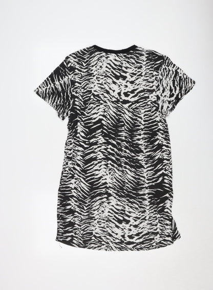 PrettyLittleThing Women's Black T-Shirt Dress, Size 10