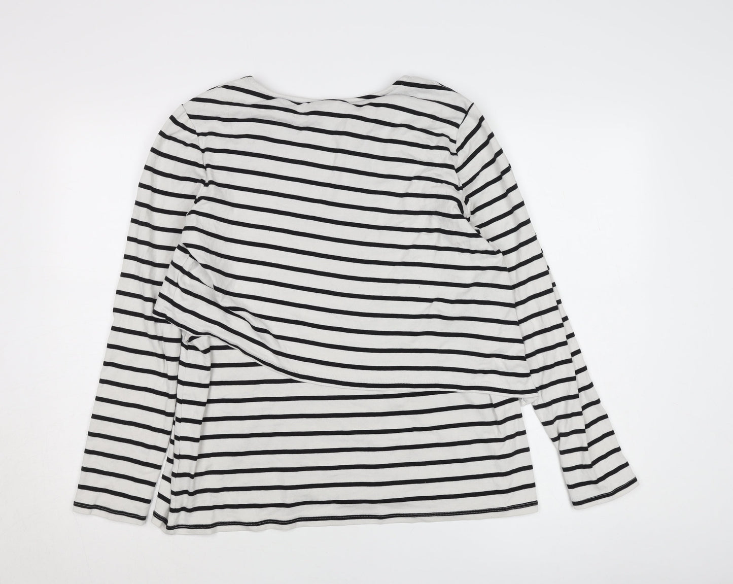 Womens UK Size 12 H&M Black Basic T-Shirt