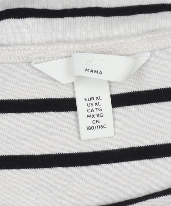Womens UK Size 12 H&M Black Basic T-Shirt