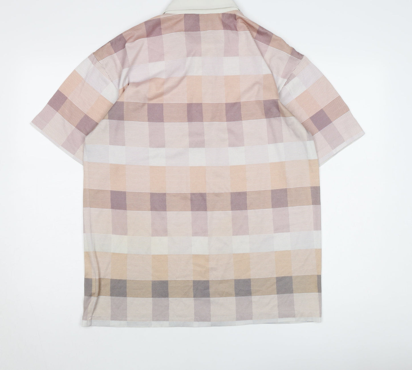 Pegasus Men's Multicoloured Check Polo Shirt M