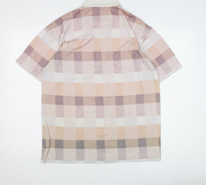 Pegasus Men's Multicoloured Check Polo Shirt M