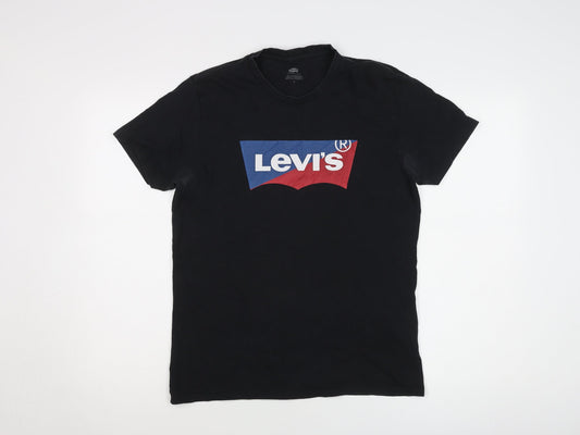 Levi's Men's Black Logo Graphic T-Shirt Medium