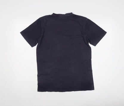 Fenchurch Men's Black Graphic Print T-Shirt Size S