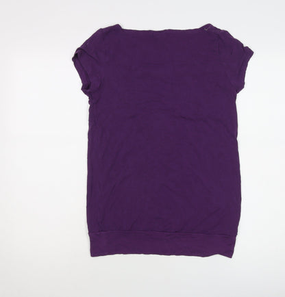 Womens UK Size 12 ellesse Purple Basic T-Shirt
