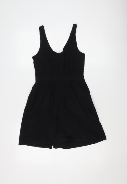 ASOS Women's Black Sleeveless Cotton Dress Size 6