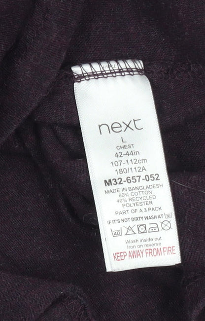 Next Men's Black Crew Neck T-Shirt L