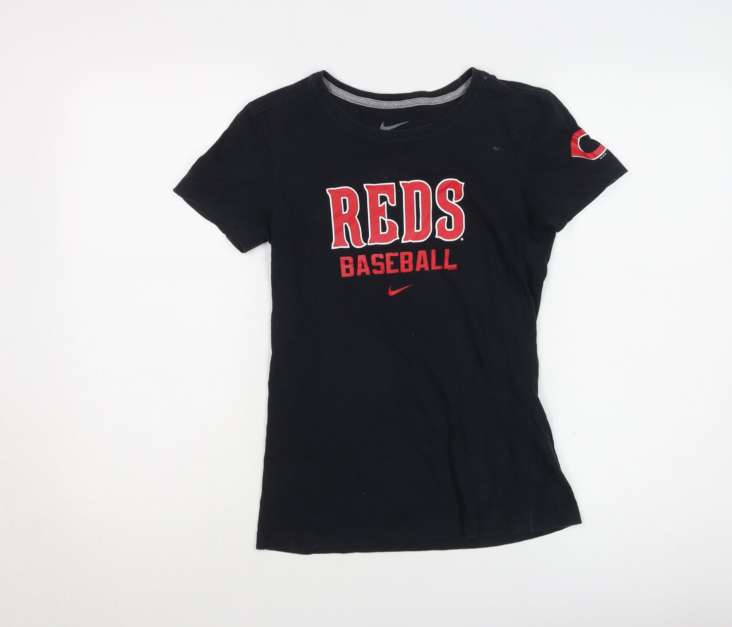 Womens UK Size S Nike Black Basic T-Shirt