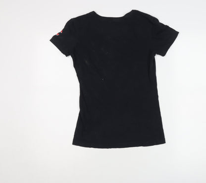 Womens UK Size S Nike Black Basic T-Shirt