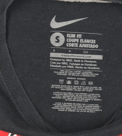 Womens UK Size S Nike Black Basic T-Shirt