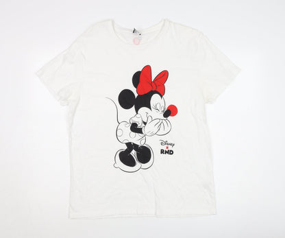 Unisex Adults UK Size L Comic Relief White  T-Shirt