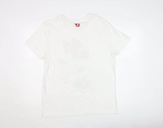Unisex Adults UK Size L Comic Relief White  T-Shirt