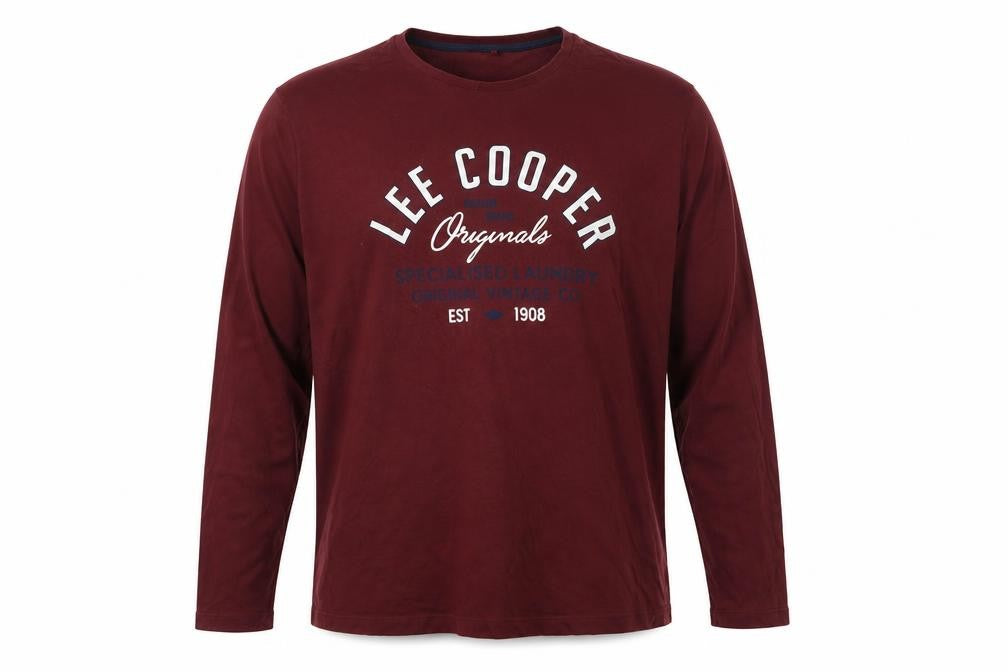 Mens UK Size 2XL Lee Cooper Red  T-Shirt
