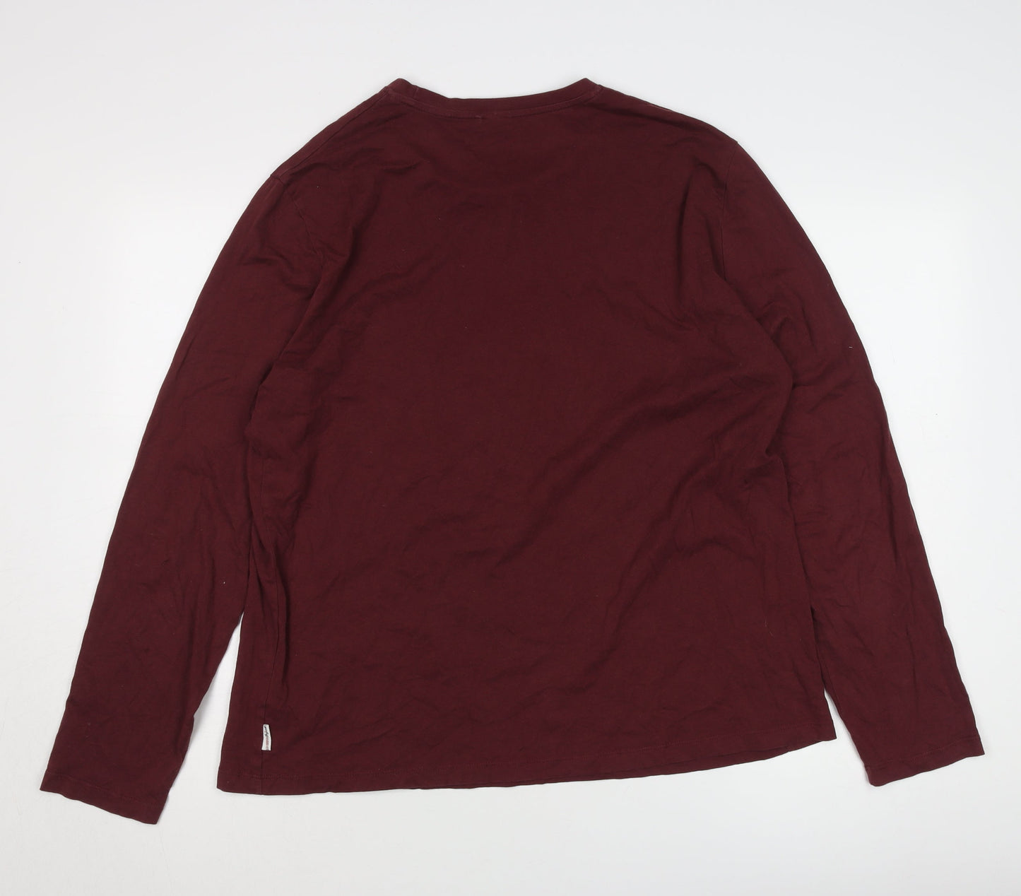 Lee Cooper Men's Red 2XL Long Sleeve T-Shirt