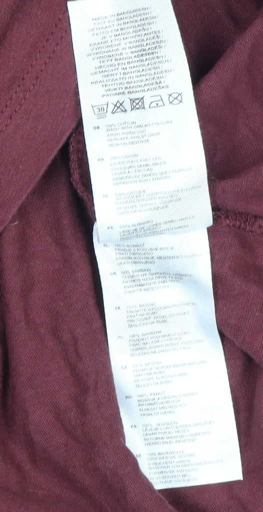 Lee Cooper Men's Red 2XL Long Sleeve T-Shirt