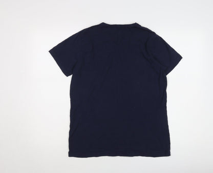 Lyle & Scott Men's Blue Crew Neck T-Shirt L