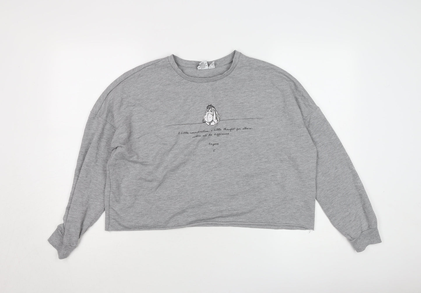 Womens UK Size S Disney Grey Pullover Sweatshirt