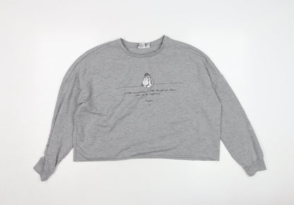 Womens UK Size S Disney Grey Pullover Sweatshirt