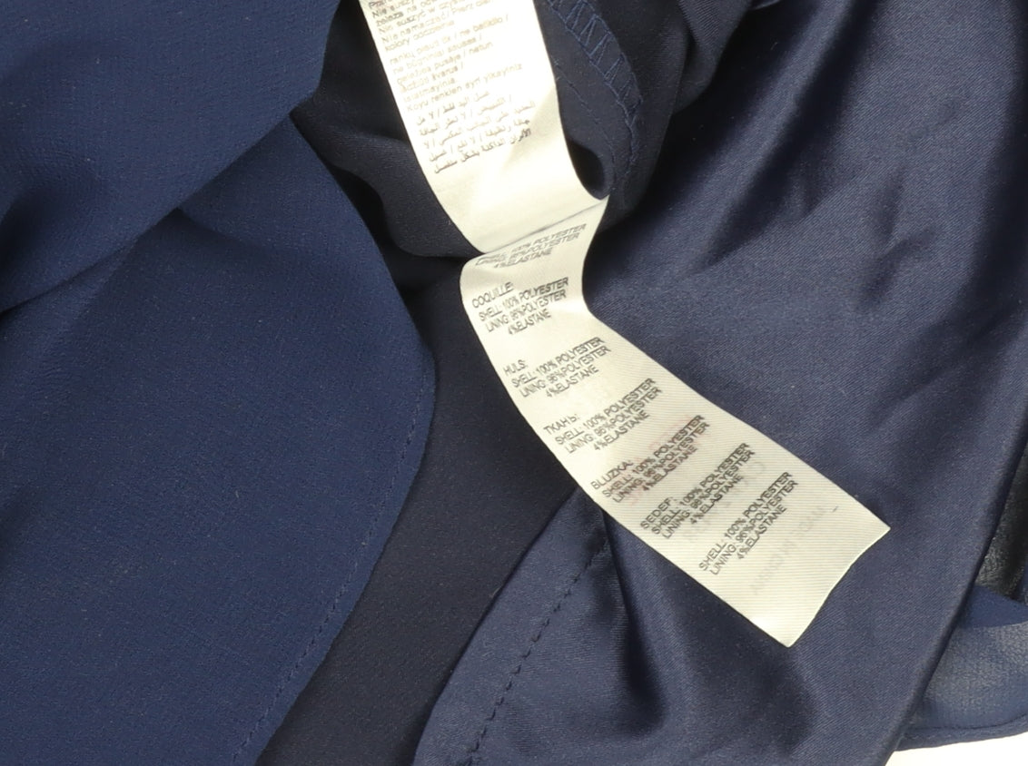 Little Mistress Women's Blue Halter Dress Size 18