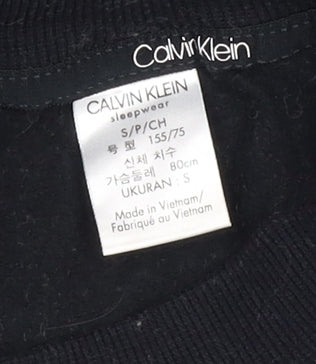 Calvin Klein Women's Black Pyjama Top S