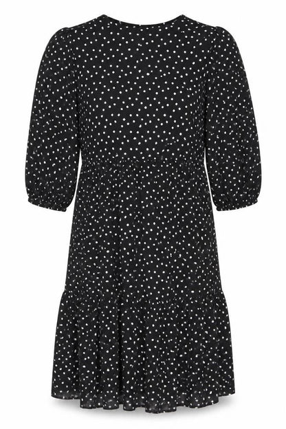 Zara Women Black Polka Dot Dress XS