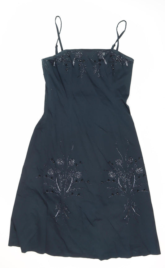 Coast Women's Blue A-Line Party Dress Size 14