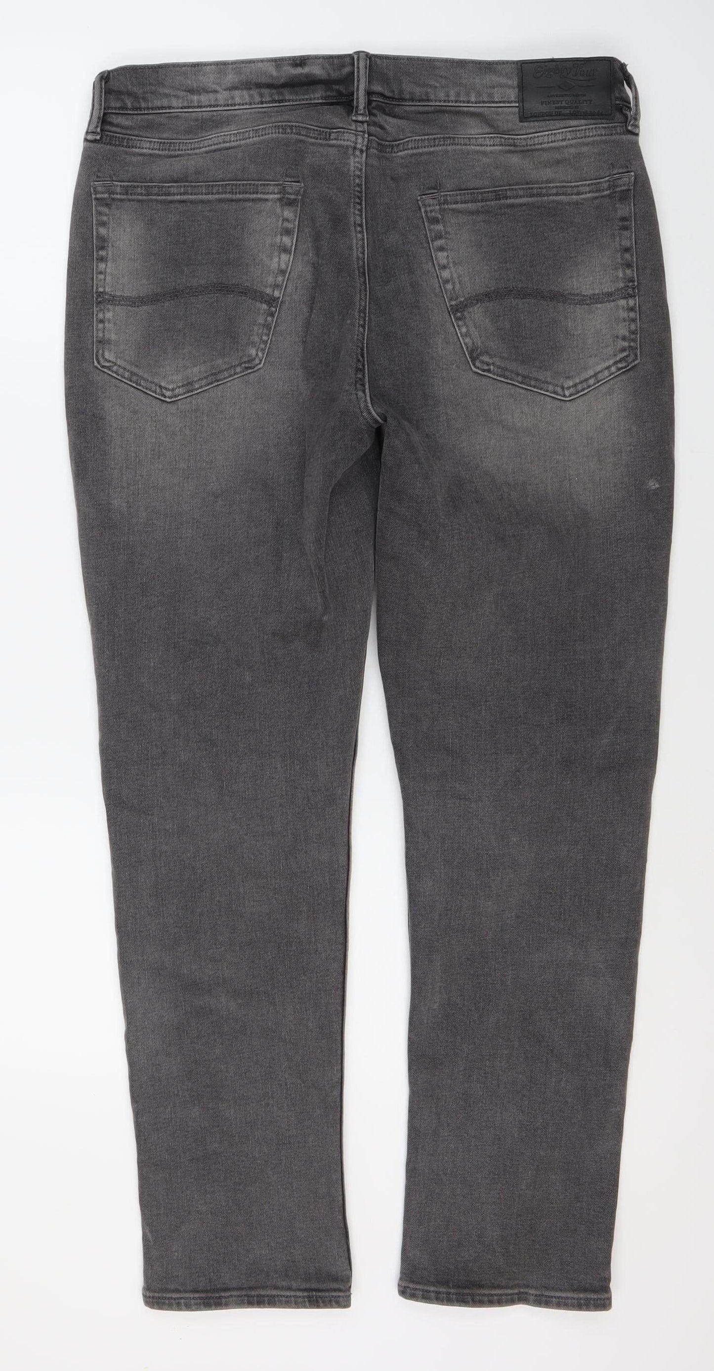 Marks and Spencer Grey Slim Fit Men's Jeans 31W 34L