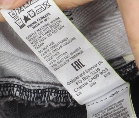 Marks and Spencer Grey Slim Fit Men's Jeans 31W 34L