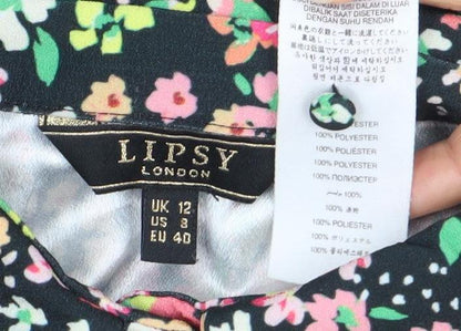 Lipsy London Women's Floral Dress Size 12 Multicoloured