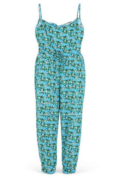Womens UK Size S Oasis One-Piece Blue Jumpsuit