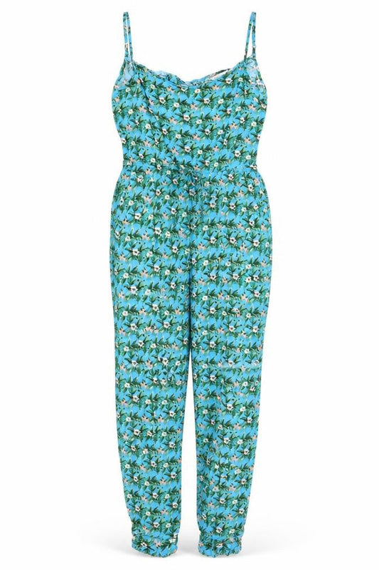 Womens UK Size S Oasis One-Piece Blue Jumpsuit