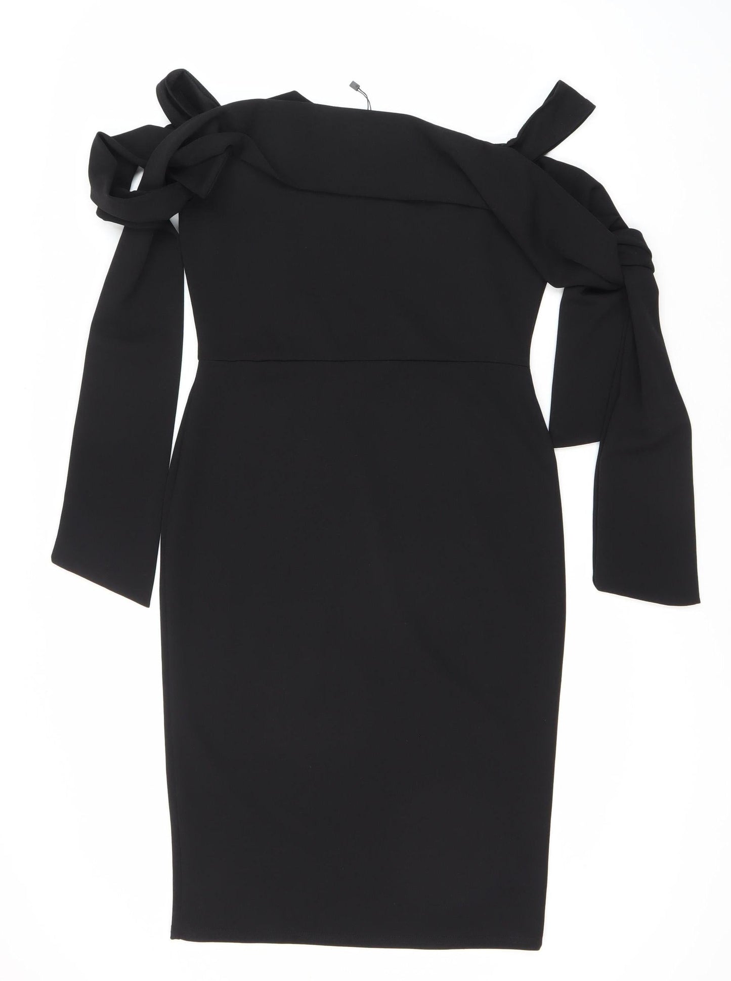 Boohoo Women's Black Bodycon Midi Dress UK 12