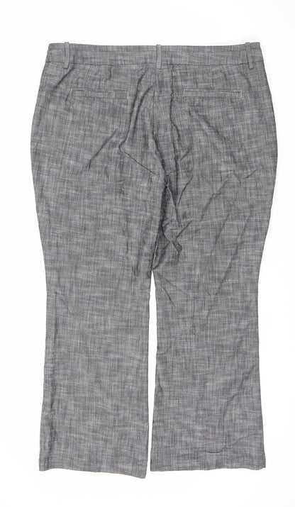 Womens UK Size 18 Per Una Regular Fit Casual Grey Trousers