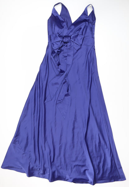 Debenhams Women's Blue Long Formal Dress Size 10
