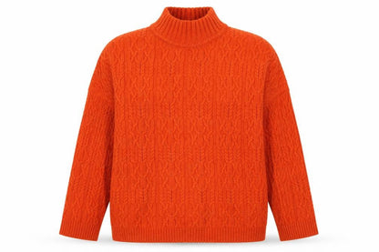 Womens UK Size XL Marks and Spencer Orange Pullover Jumper