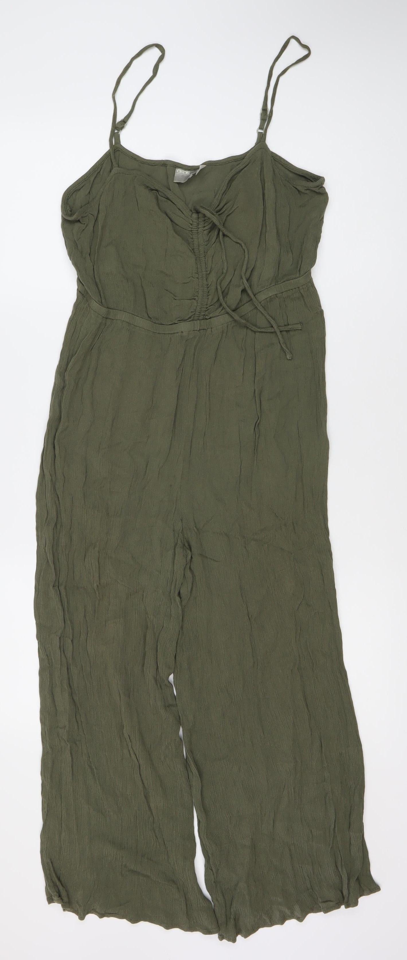 Womens UK Size 14 ASOS One-Piece Green Jumpsuit