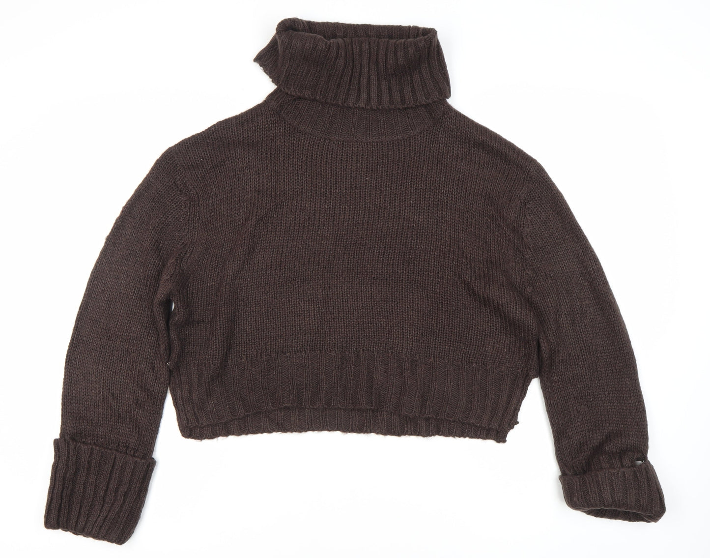 Womens UK Size S Brave Soul Brown Pullover Jumper